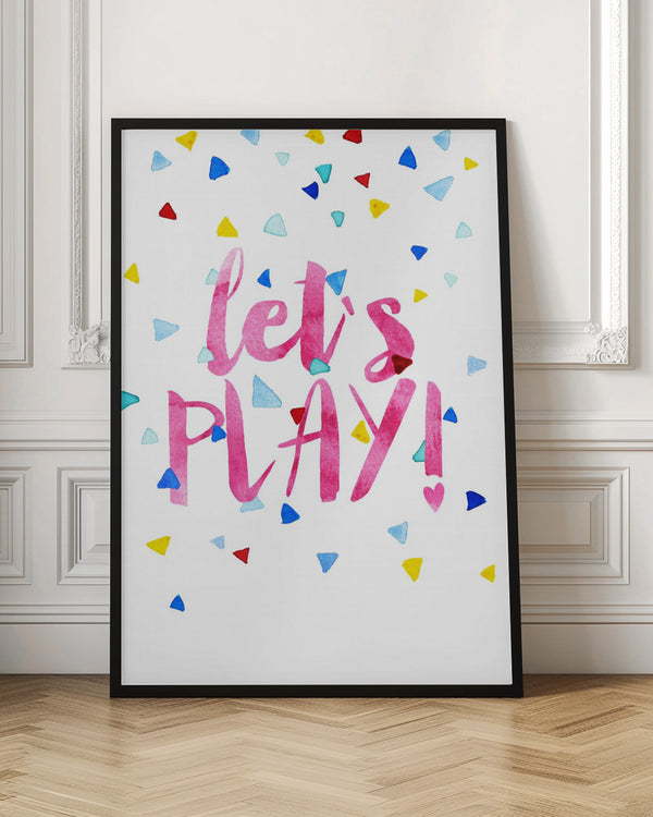 Tablou înramat „Playful Confetti Burst” de Treechild