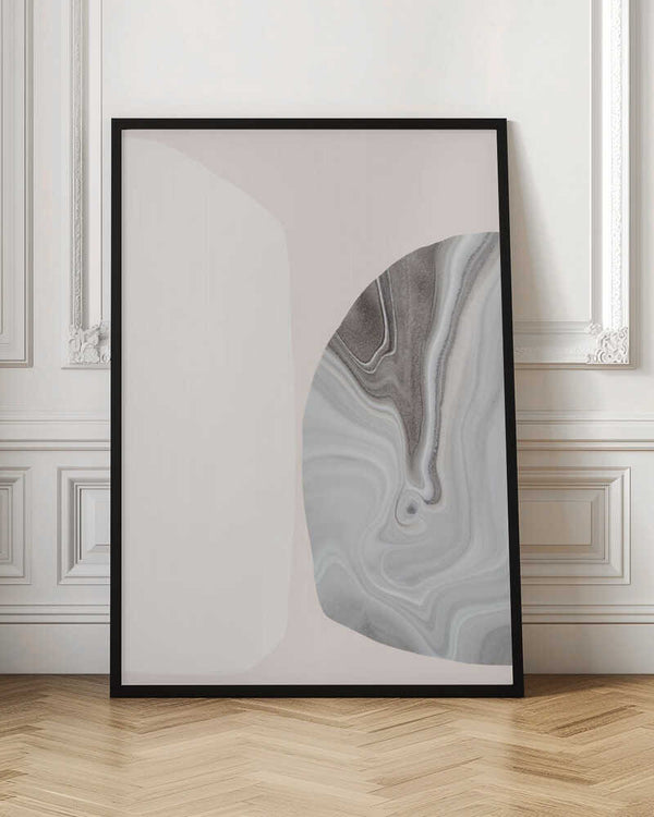 Tablou înramat „Marble Texture with Fluid Lines” de uplusmestudio