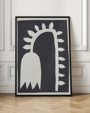 Tablou înramat „Black Tulip #2” de Alisa Galitsyna