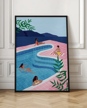 Tablou înramat „Pool Ladies” de Maja Tomljanovic