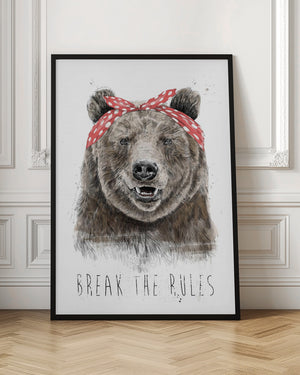 Tablou înramat „Break the rules” de Balazs Solti