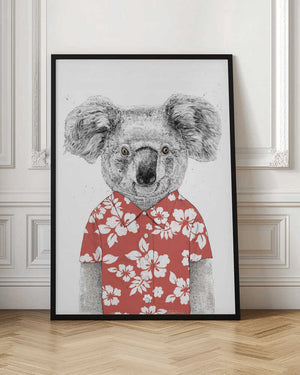 Tablou înramat „Summer koala (red)” de Balazs Solti