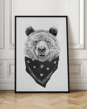 Tablou înramat „Wild bear” de Balazs Solti