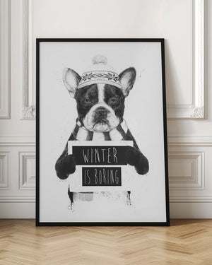 Tablou înramat „Winter is boring” de Balazs Solti