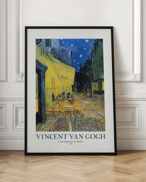 Tablou înramat „Café Terrace At Night” de Vincent Van Gogh