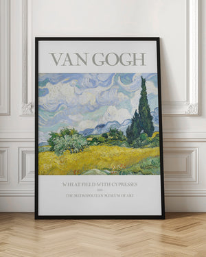 Tablou înramat „Wheat Field With Cypresses” de Vincent Van Gogh