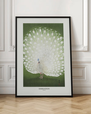 Tablou înramat „Peacock - Cropped” de Ohara Koson