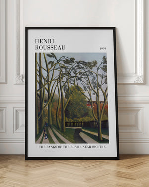 Tablou înramat „The Banks Of The Bier Near Bicetre” de Henri Rousseau