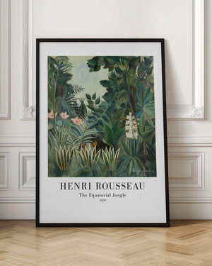 Tablou înramat „The Equatorial Jungle” de Henri Rousseau