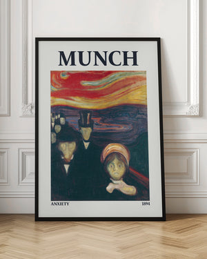Tablou înramat „Anxiety” de Edvard Munch