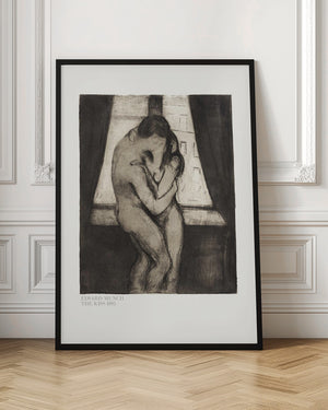 Tablou înramat „The Kiss 1895” de Edvard Munch