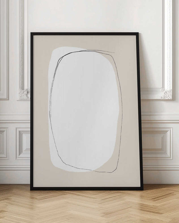 Tablou înramat „Layered Oval Shapes” de uplusmestudio