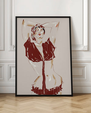 Tablou înramat „Portrait Of A Model Beige” de Francesco Gulina