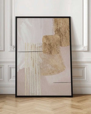 Tablou înramat „Aesthetic Gold-3” de Sally Ann Moss