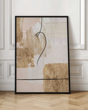 Tablou înramat „Aesthetic Gold-2” de Sally Ann Moss
