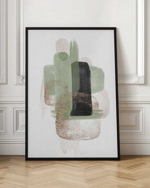Tablou înramat „Simple Green-3” de Sally Ann Moss