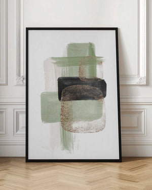 Tablou înramat „Simple Green-2” de Sally Ann Moss