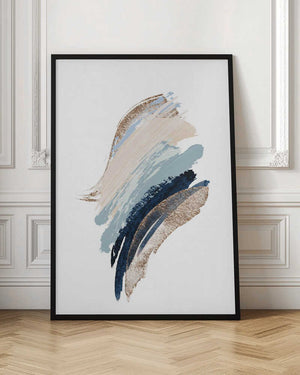 Tablou înramat „Smooth Shapes-1” de Sally Ann Moss