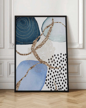 Tablou înramat „Aesthetic Blues-2” de Sally Ann Moss