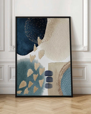 Tablou înramat „Blue Beauty-1” de Sally Ann Moss