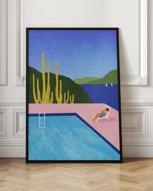 Tablou înramat „Swimming Pool” de longwayhome