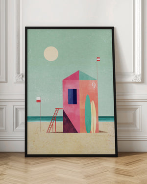Tablou înramat „Surf Hut” de longwayhome