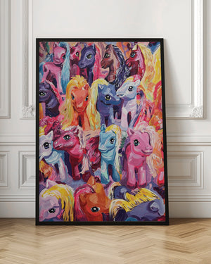 Tablou înramat „Ponies” de Pauline Wegman | Key and Sea Creative