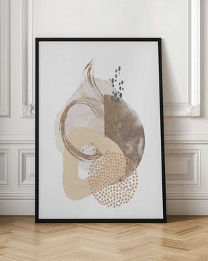 Tablou înramat „Neutral Silk-1” de Sally Ann Moss