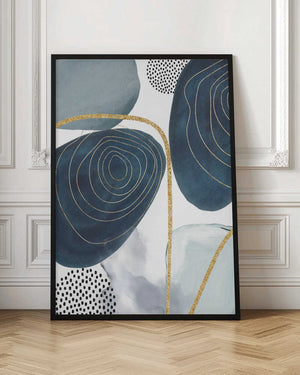 Tablou înramat „Shapley Blue-3” de Sally Ann Moss
