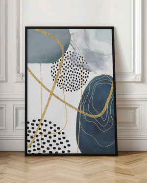 Tablou înramat „Shapley Blue-2” de Sally Ann Moss
