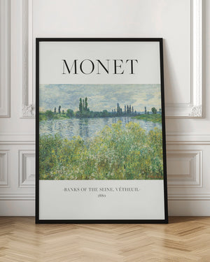 Tablou înramat „Banks Of The Seine” de Claude Monet