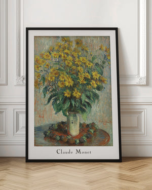 Tablou înramat „Jerusalem Artichoke Flowers” de Claude Monet