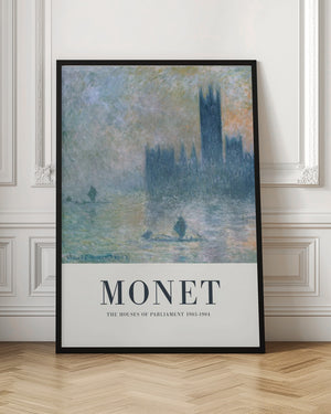 Tablou înramat „The Houses of Parliament” de Claude Monet