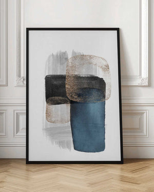 Tablou înramat „Night Blue-3” de Sally Ann Moss