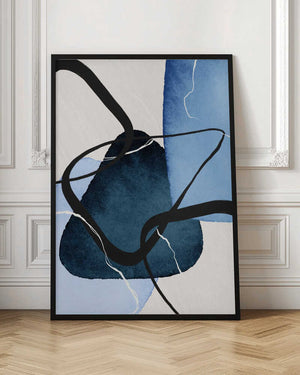 Tablou înramat „Shapley Blue-1” de Sally Ann Moss