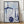 Tablou înramat „Lines of Blue-1” de Sally Ann Moss