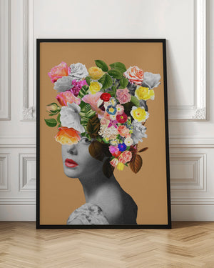 Tablou înramat „Floral portrait” de Frida Floral Studio