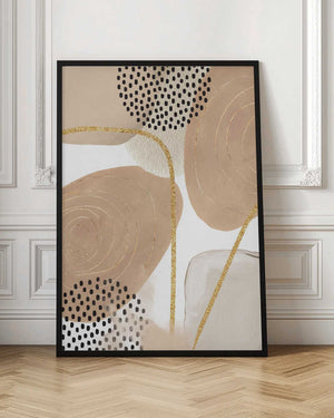 Tablou înramat „Jealous Beige-4” de Sally Ann Moss