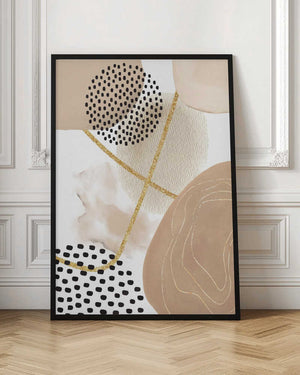 Tablou înramat „Jealous Beige-1” de Sally Ann Moss