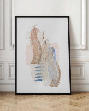 Tablou înramat „Soft Pink Blue 2” de Sally Ann Moss