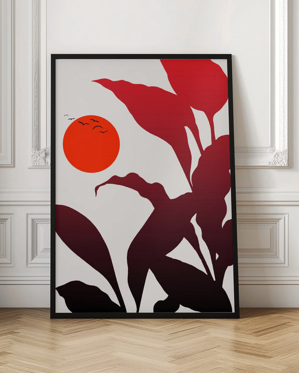 Tablou înramat „Tropical Sunset” de Kubistika