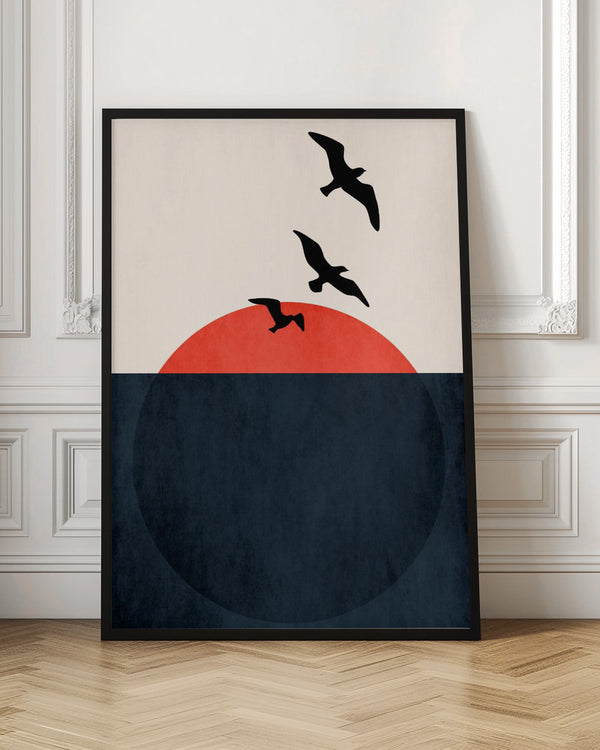 Tablou înramat „Sunset Breeze” de Kubistika