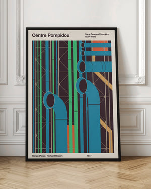 Tablou înramat „Pompidou” de Florent Bodart