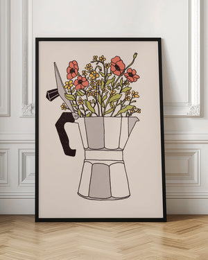 Tablou înramat „Moka Flowers” de Florent Bodart