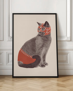 Tablou înramat „Chat Catcheur” de Florent Bodart