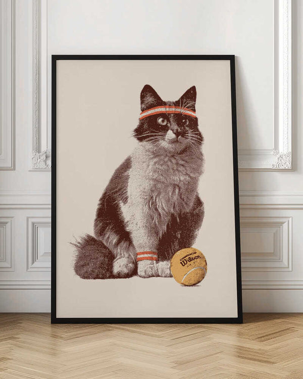 Tablou înramat „Chat Tennis” de Florent Bodart