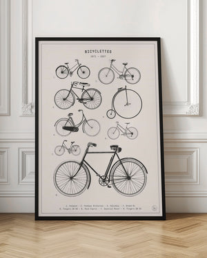 Tablou înramat „Bicyclettes” de Florent Bodart