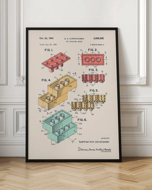 Tablou înramat „Lego Colors” de Florent Bodart