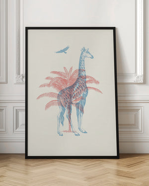 Tablou înramat „Giraffe” de Florent Bodart