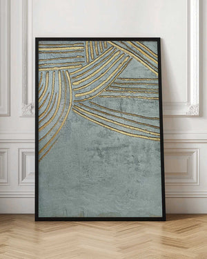 Tablou înramat „Ancient Gold Sun” de Alyson Storms